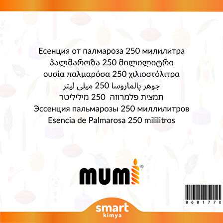 Palmarosa Mum Esansı 250 ml