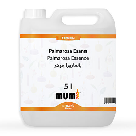 Premium Palmarosa Mum Esansı 5 litre