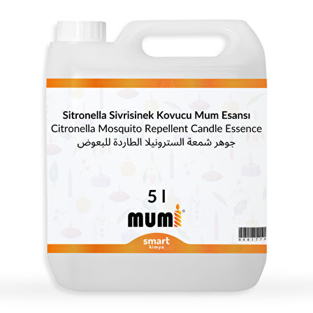 Sitronella Sivrisinek Kovucu Mum Esansı 5 litre