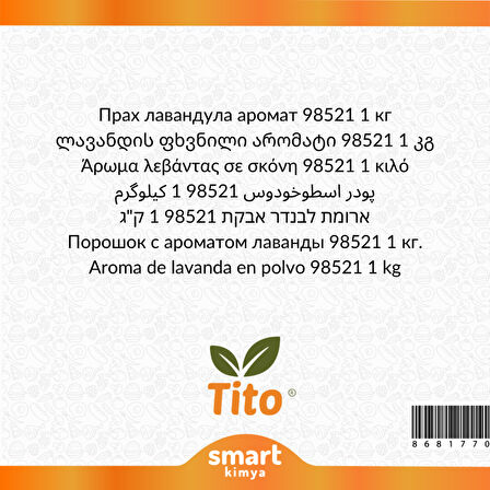 Toz Lavanta Aroması 98521 1 kg