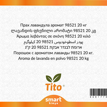 Toz Lavanta Aroması 98521 20 kg