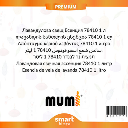 Premium Lavanta Mum Esansı 78410 1 litre