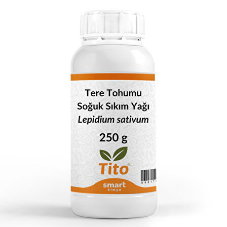 Tere Tohumu Soğuk Sıkım Yağı Lepidium sativum 250 g