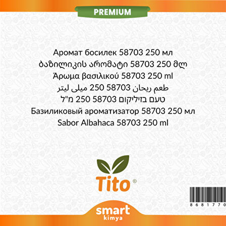 Premium Fesleğen Aroması 58703 250 ml