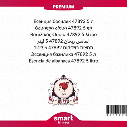 Premium Fesleğen Esansı 47892 5 litre