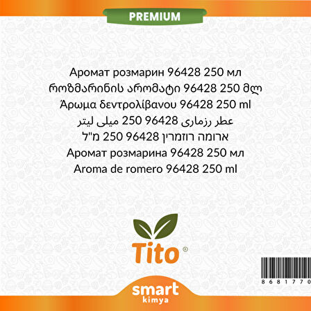 Premium Biberiye Aroması 96428 250 ml