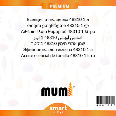 Premium Kekik Mum Esansı 48310 1 litre