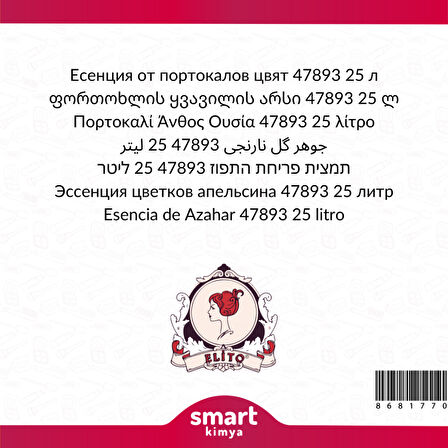 Portakal Çiçeği Esansı 47893 25 litre