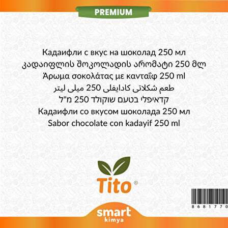 Premium Kadayıflı Çikolata Aroması 250 ml