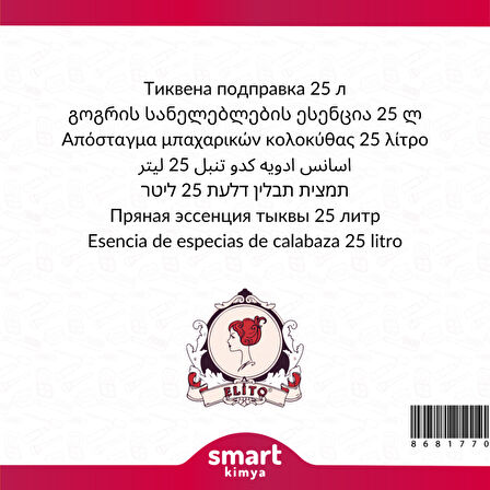 Pumpkin Spice Esansı 25 litre