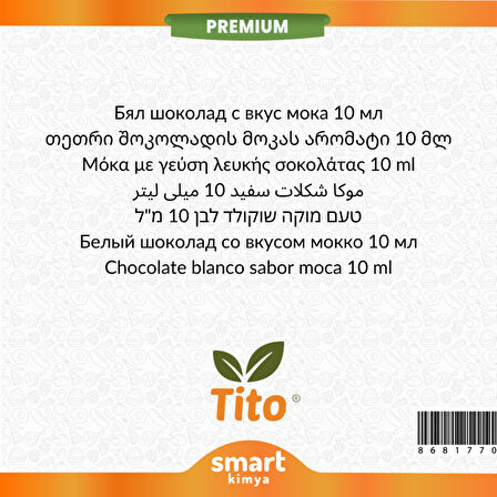 Premium Beyaz Çikolatalı Mocha Aroması 10 ml