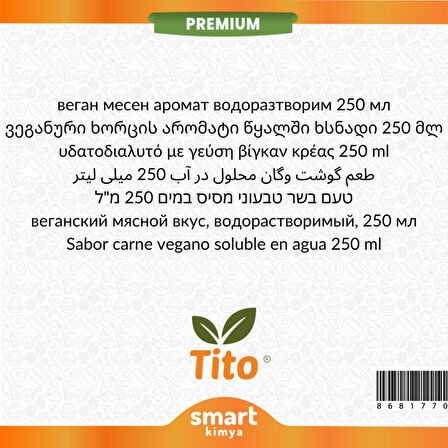 Premium Vegan Et Aroması Suda Çözünür 250 ml