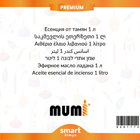 Premium Akgünlük Mum Esansı 41983 1 litre