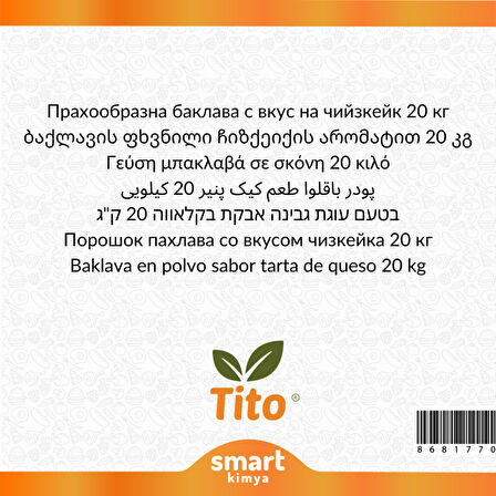 Toz Baklavalı Cheesecake Aroması 20 kg