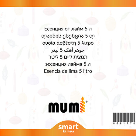 Misket Limonu Mum Esansı 5 litre
