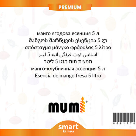 Premium Karamelli Latte Mum Esansı 5 litre