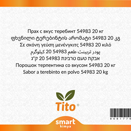 Toz Menengiç Aroması 54983 20 kg