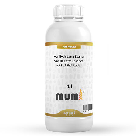 Premium Vanilyalı Latte Mum Esansı 1 litre