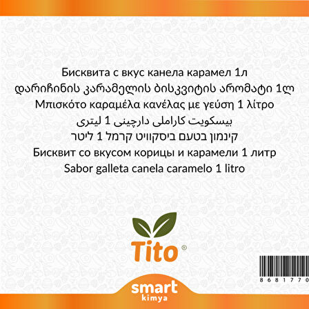 Tarçınlı Karamelli Bisküvi Aroması 1 litre