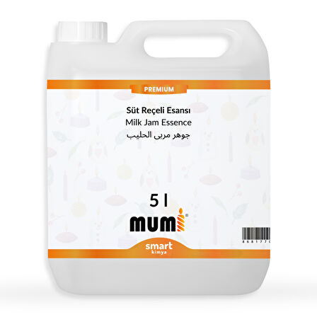 Premium Süt Reçeli Mum Esansı 5 litre