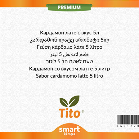 Premium Kakuleli Latte Aroması 5 litre