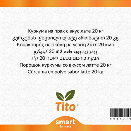 Toz Zerdeçallı Latte Aroması 20 kg