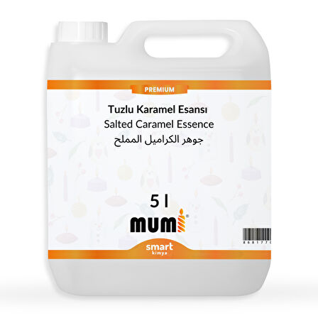 Premium Tuzlu Karamel Mum Esansı 5 litre