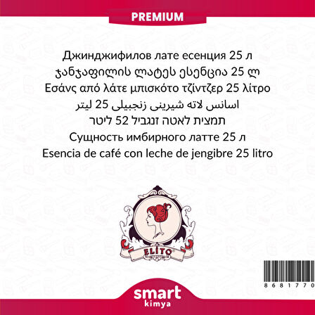 Premium Gingerbread Latte Esansı 25 litre