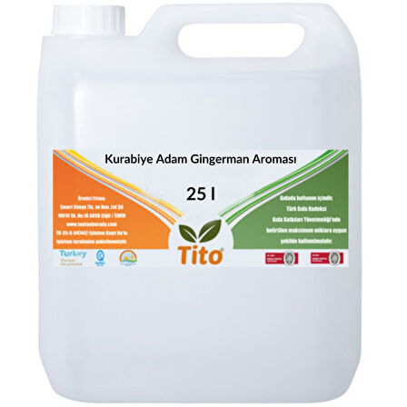 Kurabiye Adam Gingerman Aroması 25 litre