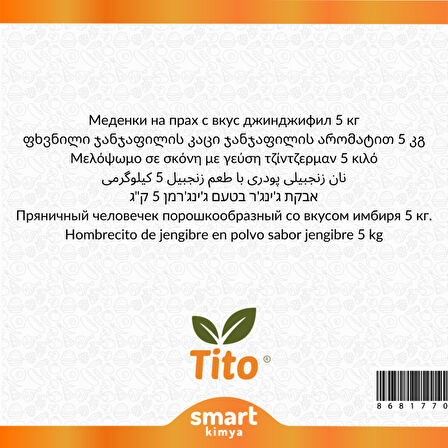 Toz Kurabiye Adam Gingerman Aroması 5 kg