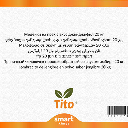Toz Kurabiye Adam Gingerman Aroması 20 kg