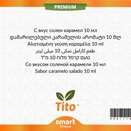 Premium Tuzlu Karamel Aroması 10 ml