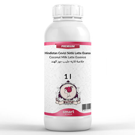 Premium Hindistan Cevizi Sütlü Latte Esansı 1 litre