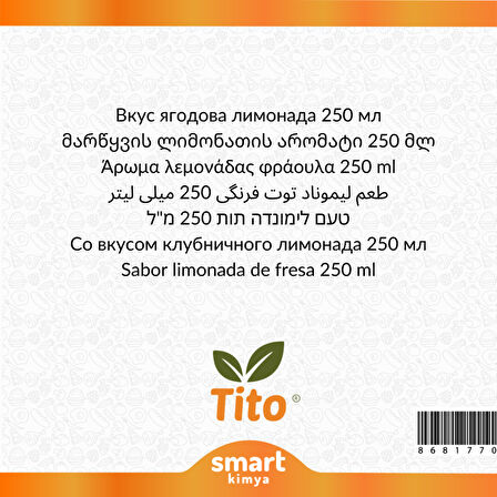 Çilekli Limonata Aroması 250 ml