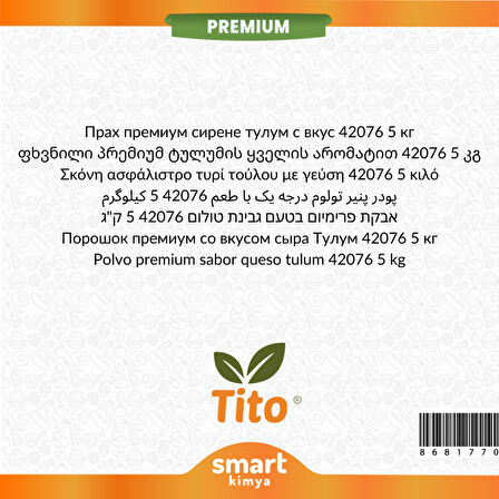 Toz Premium Tulum Peyniri Aroması 42076 5 kg