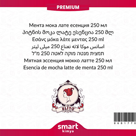 Premium Naneli Mocha Latte Esansı 250 ml
