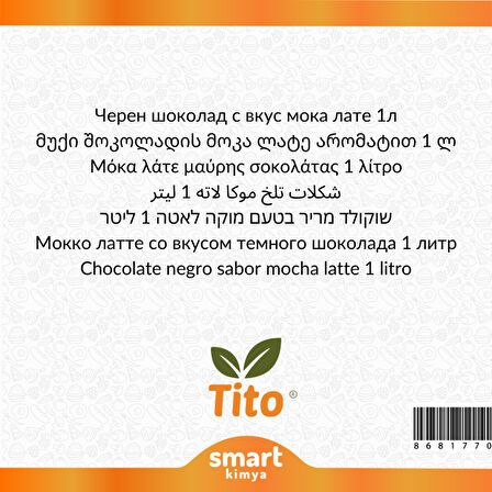 Bitter Çikolatalı Mocha Latte Aroması 1 litre