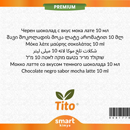 Premium Bitter Çikolatalı Mocha Latte Aroması 10 ml