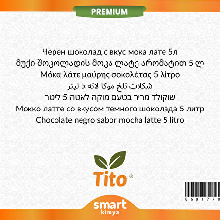 Premium Bitter Çikolatalı Mocha Latte Aroması 5 litre
