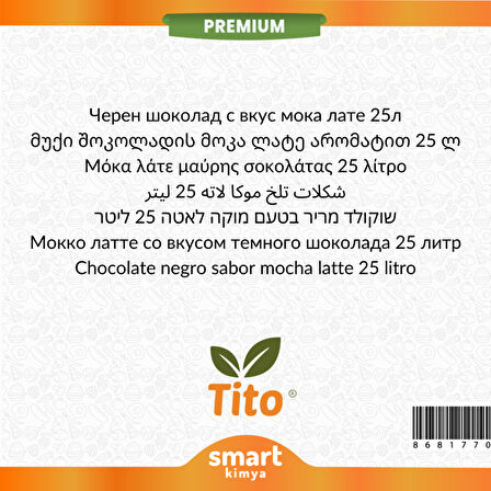 Premium Bitter Çikolatalı Mocha Latte Aroması 25 litre