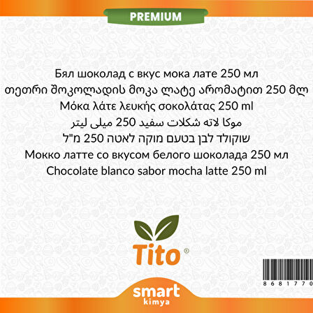 Premium Beyaz Çikolatalı Mocha Latte Aroması 250 ml