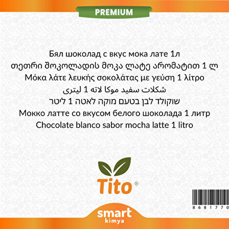 Premium Beyaz Çikolatalı Mocha Latte Aroması 1 litre