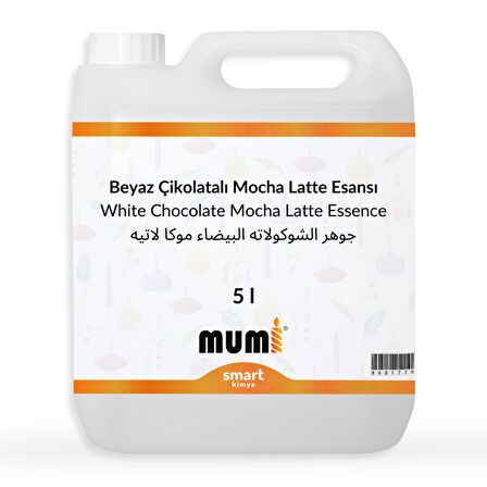 Beyaz Çikolatalı Mocha Latte Mum Esansı 5 litre