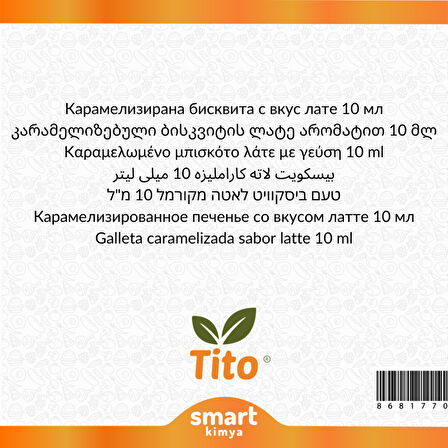 Karamelize Bisküvili Latte Aroması 10 ml