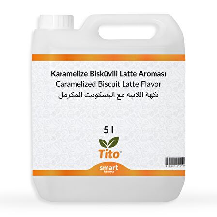 Karamelize Bisküvili Latte Aroması 5 litre