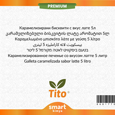 Premium Karamelize Bisküvili Latte Aroması 5 litre