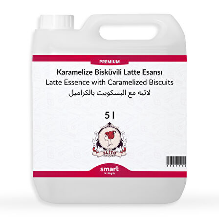 Premium Karamelize Bisküvili Latte Esansı 5 litre
