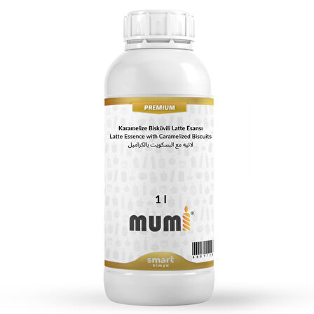 Premium Karamelize Bisküvili Latte Mum Esansı 1 litre