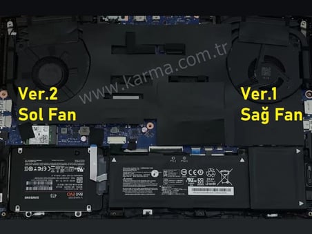 Casper Excalibur G900 Serisi Notebook CPU Fanı Ver.1 - 9mm (Sağ Fan) / FAN719