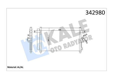 Hyundaı Klima Radyatoru Accent Admıre 1.5 Dizel 03>06 3 Silindir - Kale 342980